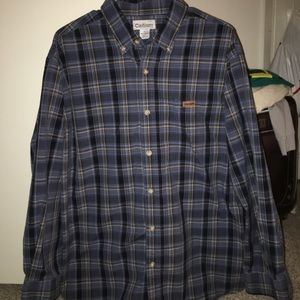 Carhartt Plaid Blue Button-Up Shirt